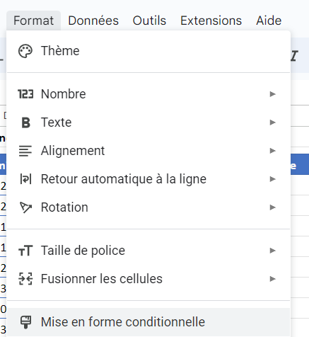 google sheets formule si conditionnelle