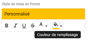 google sheets remplissage ET