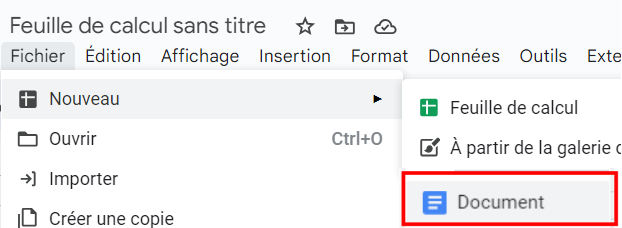 insertion somme google doc