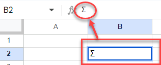 insertion symbole-google sheets