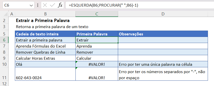 mf extrair primeira palavra 2