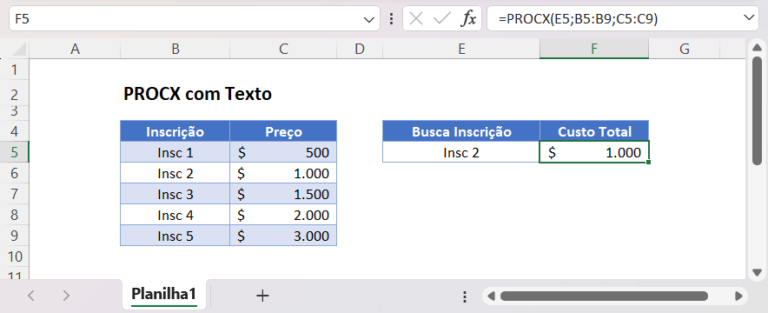 PROCX Texto - Excel e Google Planilhas - Automate Excel