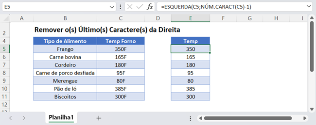 mf remover ultimos caracteres direita