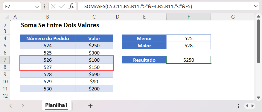 mf soma se entre valores