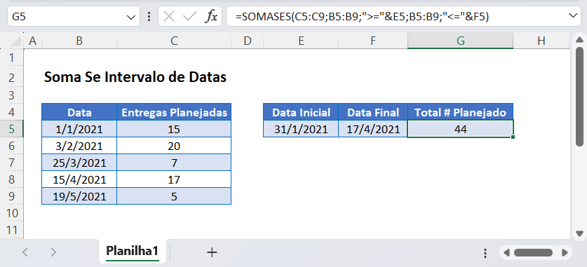 mf soma se intervalo datas