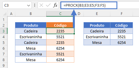 pesquisa texto procx codigo