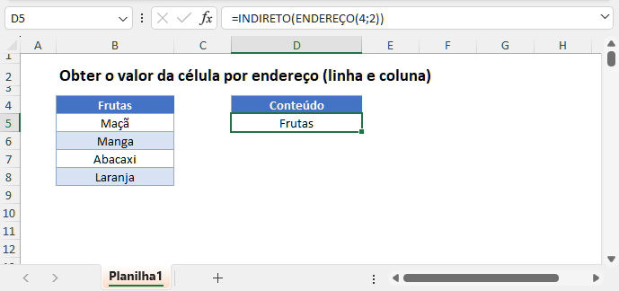 principal funcao obter valor por endereco