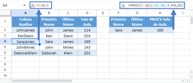 procv concatenado google