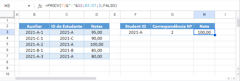 procv duplicados google 2