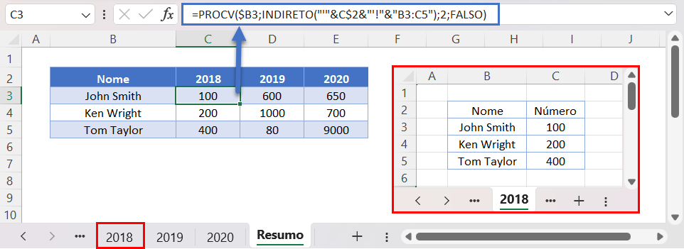 procv indireto 2