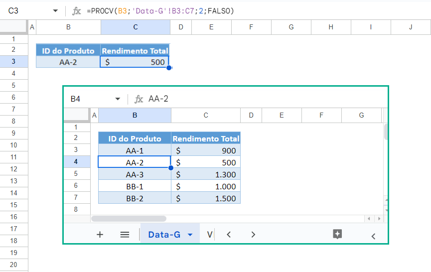 procv outra plan google 2