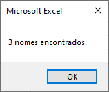 resultado nomes encontrados