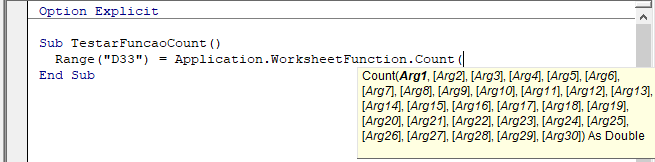 sintaxe funcao count