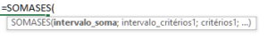 sintaxe funcao somases