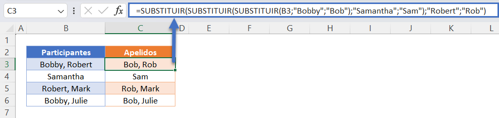 substituir varios 1