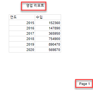 구글 페이지 머리글 박스