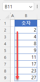 숫자 정렬 기준