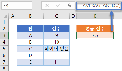 0제외평균 AVERAGEA