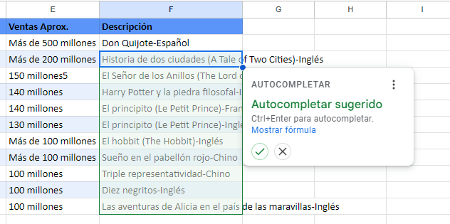 Autocompletar Sugerido