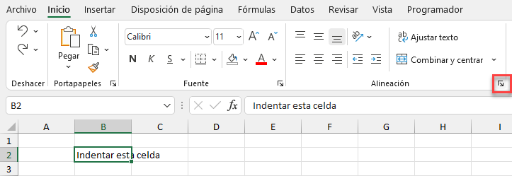 Configuración de Alineación