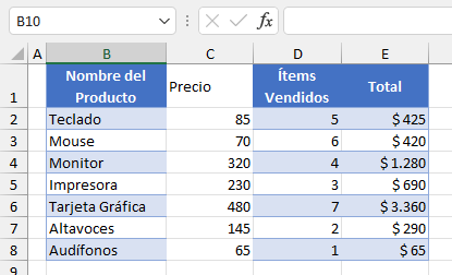 Datos Pegados con Formato Origen en Excel