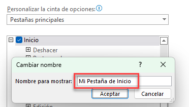 Establecer Nuevo Nombre de Pestaña