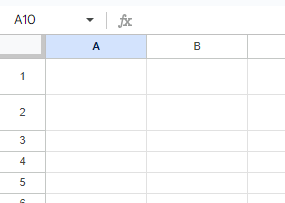 Filas 1 y 2 con Tamaño de Fila 36 en Google Sheets