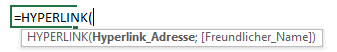 HYPERLINK Funktion Syntax