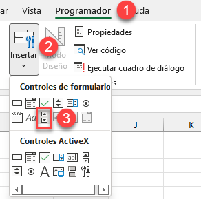 Insertar Barra de Desplazamiento