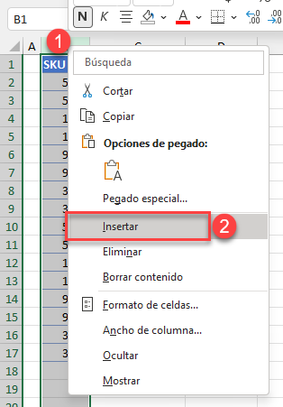 Insertar Columna