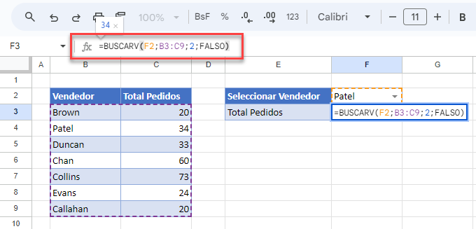 Lista-Desplegable-Para Rellenar Otra Celda en Google Sheets