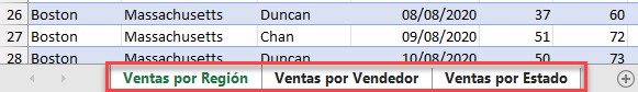 Seleccionar Hojas de Trabajo Adyacentes