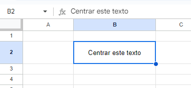 Texto Centrado Horizontal y Verticalmente en Google Sheets