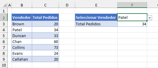 Usar Lista Desplegable para Rellenar Otra Celda en Excel