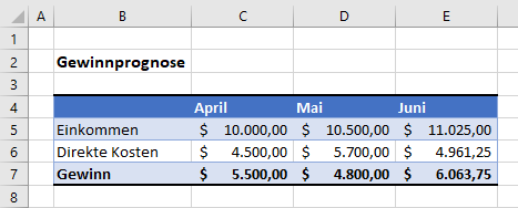 VBA If And Ausgangsdaten