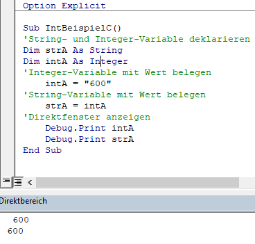 VBA Ingeger in String konvertieren