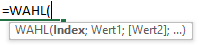 WAHL Funktion Syntax