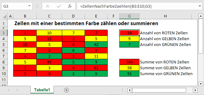 Zellen nach Farbe zaehlen oder summieren Hauptfunktion