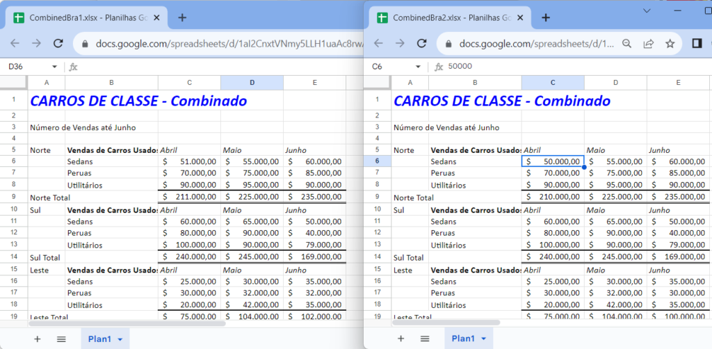 Comparar Dois Arquivos Em Busca de Diferenças no Excel e no Google ...
