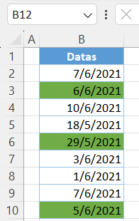 condicional datas 12