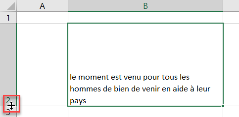 excel ajuster cellule renvoi ligne ajustement ligne