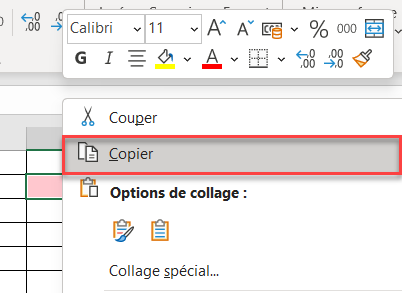 excel appliquer colonne copier