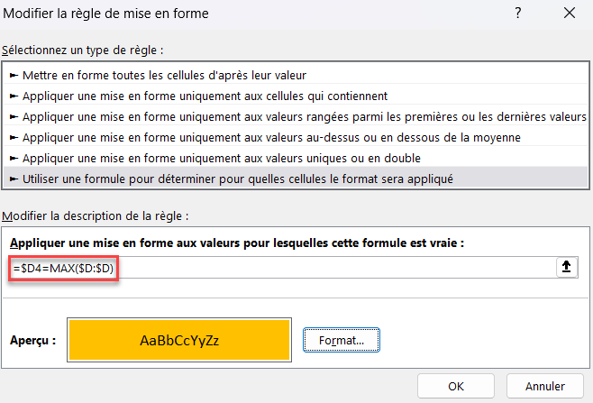 excel base formule max