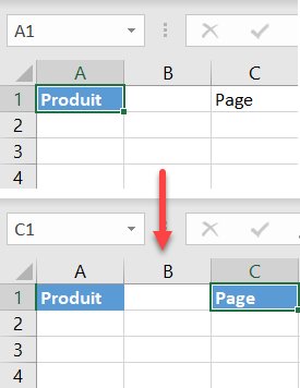 excel copier format bleu avant apres