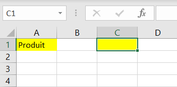 excel copier format jaune resultat