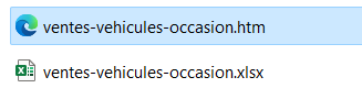 excel integret html fichier