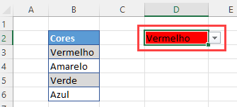 exemplo formatação condicional