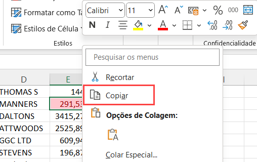 formata colunas 5