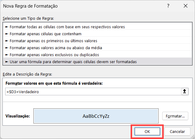 formata com checkbox 7