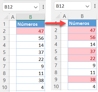 formata condicional varias linhas 0